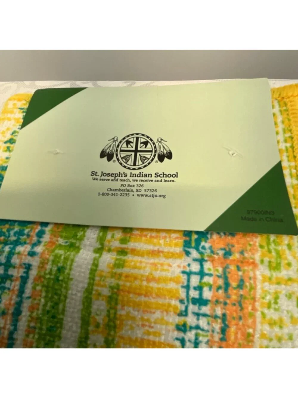 St. Joseph's Indian School‎ Microfiber Reusable Dishcloth Set Of 2